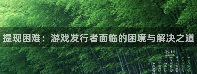 亿万28集团品牌策划机构：提现困难：游戏发行者面临的困境与解决之道